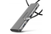 USB-hub - AXAGON SuperSpeed USB-C Hub USB-hub - USB 3.1 - 5 porter - Sølv - HMC-5H