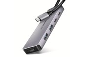 USB-hub - AXAGON Combo 5-in-1 USB-C 5 Gbps Hub USB-hub - USB 3.1 - 5 porter - Sølv - HMC-5H60