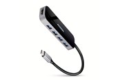 USB-hub - AXAGON SuperSpeed USB-C Hub USB-hub - USB 3.2 - 6 porter - Svart - HMC-6H4A