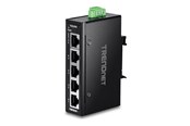 Switch/splitter - TRENDnet TI-ELC50 - Version V1 - switch - industrial mini - 5 ports - TAA Compliant - TI-ELC50