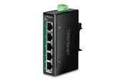 Switch/splitter - TRENDnet TI-PGLC50 - Version V1 - switch - industrial mini - 5 ports - TAA Compliant - TI-PGLC50