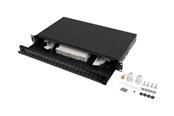 Tilbehør - Lanberg patch panel - 1U - 19" - 24 x SC simplex / 24 x LC duplex - FOP1-24SS-LDB
