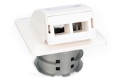 Tilbehør - DIGITUS Fiber Flush Mount Wall-Outlet For SC and LC Adapter - DN-93201