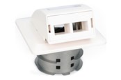 Tilbehør - DIGITUS flush mount outlet housing - for LC/SC adapters - DN-93201