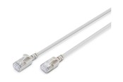 Nettverkskabel - DIGITUS patch cable - grey - Grå - 10m - DK-1632-A-100S