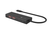 USB-hub - ICY BOX IB-HUB1436-CPD USB-hub - 4 porter - Svart - IB-HUB1436-CPD