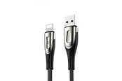 USB - Joyroom Sharp Series S-M411 USB-A / Lightning 3A Cable 1.2m with Charging Indicator - Black - S-M411-1,2m lightning black