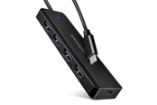 USB-hub - AXAGON SuperSpeed USB-C Travel Hub USB-hub - USB 3.2 - 4 porter - Svart - HUE-C1C