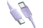 USB - Joyroom Multi-Color Series A14 USB-C / USB-C 100W Cable 1.2m - Purple - S-CC100A141P