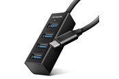 USB-hub - AXAGON SuperSpeed USB-C Mini Hub USB-hub - USB 3.2 - 4 porter - Svart - HUE-M1C