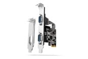 Kabinett tilbehør (kjølepasta mv.) - AXAGON 2 Serial Ports DB9 PCI-Express Card - PCEA-S2N