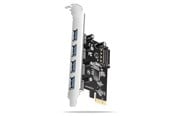 Kontroller - AXAGON 4 × USB-A 5 Gbps External Ports PCIe Card - PCEU-430RS