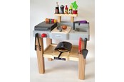 Lekekjøkken & Utstyr - Ecoiffier Summer Kitchen with Barbecue and Pizza Oven 27pcs. - 4650