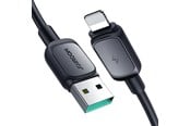 USB - Joyroom Multi-Color Series A14 Lightning /USB-A 2.4A 1.2 m Cable - Black - S-AL012A141B