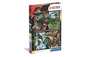 Puslespill - Clementoni Puzzle Jurassic World 2x60pcs. Gulv - 24830