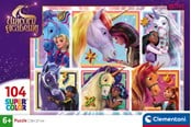 Puslespill - Clementoni Puzzle Unicorn Academy - 6 Portraits 104pcs. Gulv - 25094