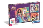 Puslespill - Clementoni Puzzle Unicorn Academy - 3x48pcs. Gulv - 25325