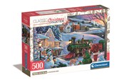 Puslespill - Clementoni Christmas Train Puzzle - 500 pieces 2D Puslespill - 35566