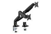 Skjermholder - Deltaco mounting kit - for 2 LCD displays/ curved LCD displays - gas spring up to 16 kg - black - ARM-536-2