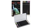 Skrive- & Tegneverktøy - Creative Craft Group Crayons METALLIC 12 pcs in metal box - AR0207/GE
