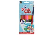 Skrive- & Tegneverktøy - Hobby Mate Crayons 12 pcs. double = 24 colors - 150027