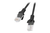 Nettverkskabel - Lanberg patch cable - 1 m - black RAL 9004 - Svart - 1m - PCU5-20CC-0100-BK