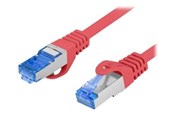 Nettverkskabel - Lanberg patch cable - 1 m - red RAL 3017 - Rød - 1m - PCF6A-10CC-0100-R