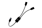 USB-hub - I-Tec - hub - USB-A cable - 2 ports USB-hub - 2 porter - Svart - U3CBLHUB2A