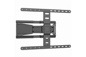 Veggmontering, AV-braketter & AV-møbler - Gembird mounting kit - for TV - full motion - fine texture black - Max 50 kg - recommended for 90" - WM-90ST-02