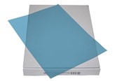 Lommer, Omslag & Registre - BRIGHTOFFICE Charteque A4 100 pcs clear blue plastic - 97326