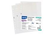 Lommer, Omslag & Registre - SPREE Plastic pocket A4 GLASKLAR 90 my 50 pcs. - 76590