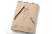 Blokker & Notisbøker - SMLT Drawing pad SKITSE NATURAL. A4. 100g. - SM102-A4