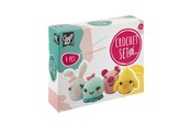Kreative leker - Creative Craft Group CROCHET KIT Crochet kit ANIMALS 4 pcs. - CR1721/GE