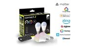 Smarthus - EGLO E27 LED-Z MATTER A60 RGB/CCT 11W 1300lm opal 2-pack w/remote control - 110399