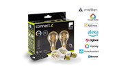 Smarthus - EGLO E27 LED-Z MATTER A60 spiral CCT 7W 806lm amber 2-pack w/remote control - 110401