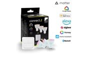 Smarthus - EGLO GU10 LED-Z MATTER RGB/CCT 4.9W 420lm opal 3-pack w/switch - 110417