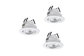 Smarthus - EGLO SALICETO-Z dowlights Ø88 RGB/CCT 3X490lm, white - 902286