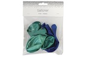 Hobbyartikler - SCANSEASON Balloon 8 pcs. 23 cm. Blue metallic mix - 100284-1