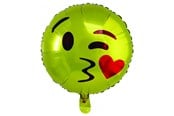 Hobbyartikler - SCANSEASON Foil balloon Emoji Ø45cm 1 piece. - 100312