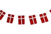 Hobbyartikler - SCANSEASON Flag garland Felt 16 flags 3 meters. - 100716