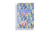 Hobbyartikler - SCANSEASON CARD WITH ENVELOPE 11X17CM BLUE FLOWER - 101167