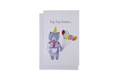 Hobbyartikler - SCANSEASON CARD WITH ENVELOPE 11X17CM BEAR WITH BALLOON - 101171