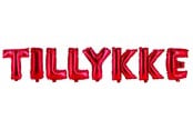 Hobbyartikler - SCANSEASON Folieballon Tillykke Rød højde 35cm - 253016
