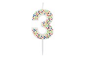 Hobbyartikler - SCANSEASON Light with number 3. 7.5cm high - 253173