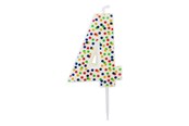 Hobbyartikler - SCANSEASON Light with number 4. 7.5cm high - 253174