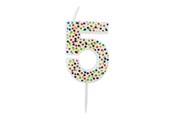 Hobbyartikler - SCANSEASON Light with number 5 . 7.5cm high - 253175