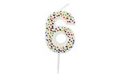 Hobbyartikler - SCANSEASON Light with number 6 . 7.5cm high - 253176