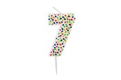 Hobbyartikler - SCANSEASON Light with number 7 . 7.5cm high - 253177