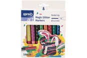 Hobbyartikler - SPREE Magic Markers Glitter 9+1 colors - 58028