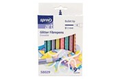 Hobbyartikler - SPREE Glitter pencil tips 9 pcs DISPENSABLE - 58029